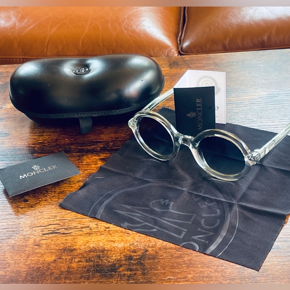 MONCLER Round Ladies Sunglasses mrs moncler ML 0005 84W